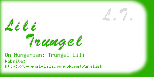 lili trungel business card